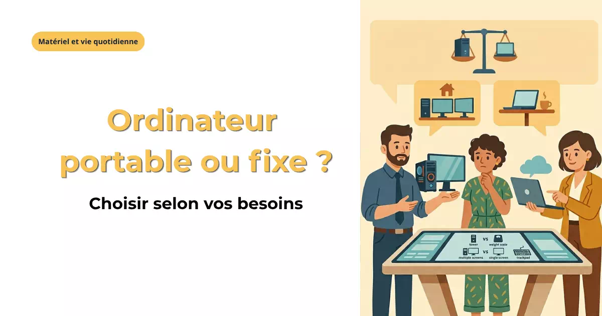 Ordinateur portable ou fixe ?