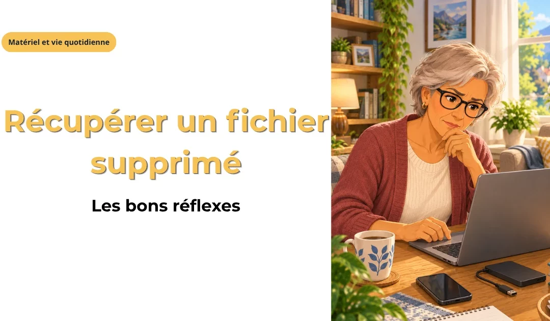 Récupérer un fichier supprimé : les bons réflexes sur PC, Mac et téléphone