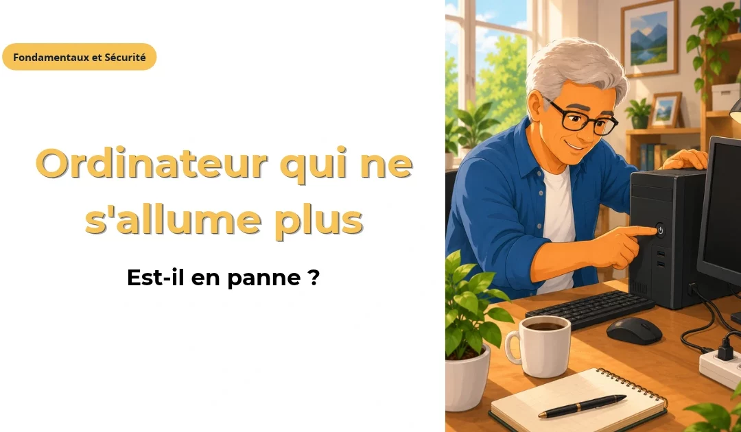 Mon ordinateur ne s&rsquo;allume plus : que faire? Est-il en panne ?