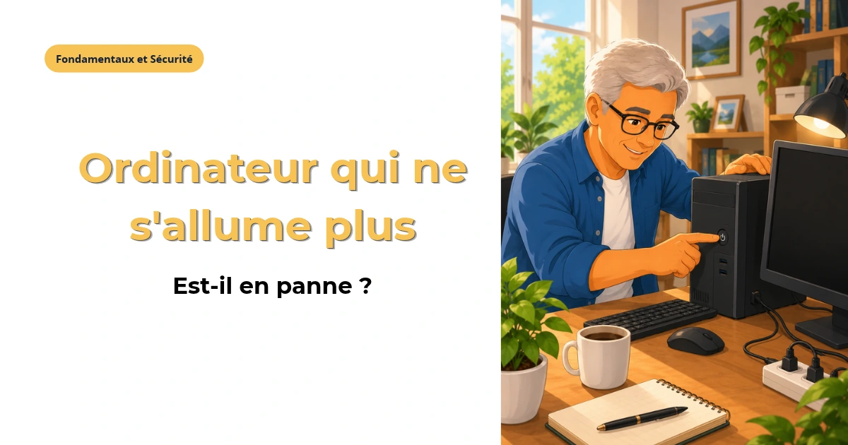 Comprendre pourquoi un ordinateur ne s'allume plus