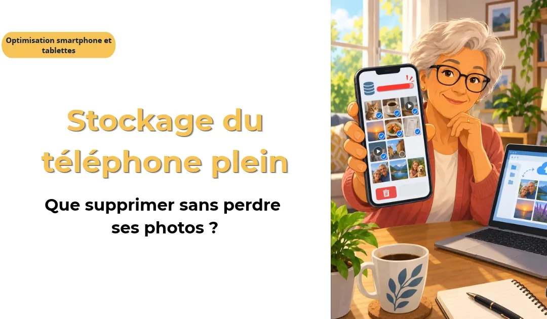 Stockage du téléphone plein : que supprimer sans perdre ses photos ?